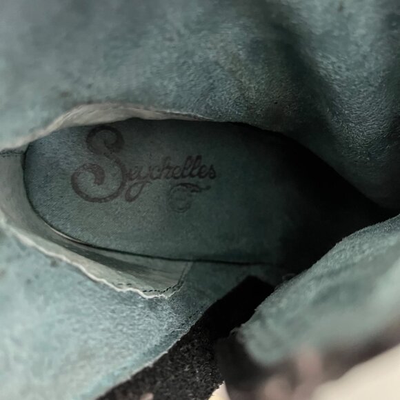 Seychelles Banjo Black Leather‎ Bootie Side Zip SZ 7.5 - Picture 4 of 5